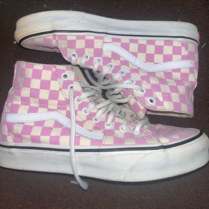 Pink Checkered Vans